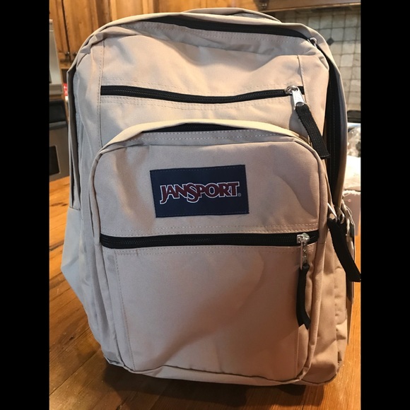 khaki jansport backpack
